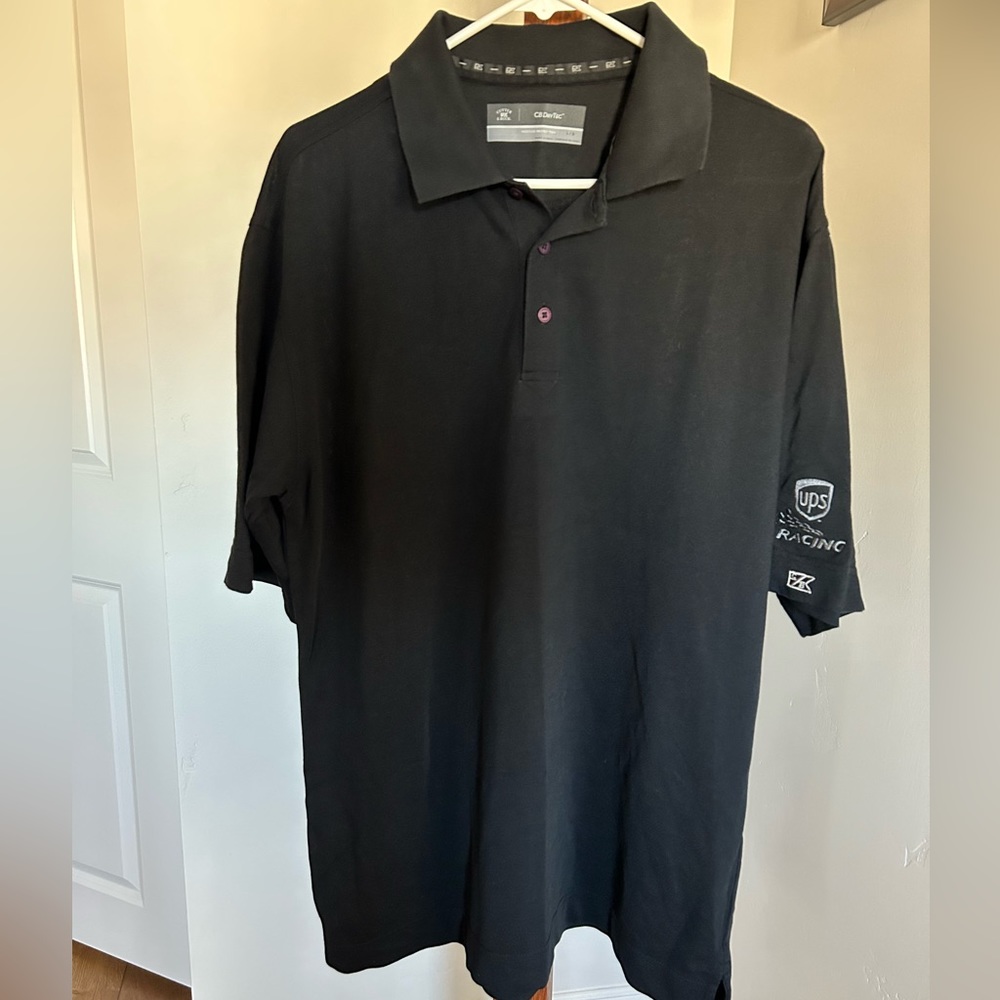 Cutter‎ & Buck Mens TechDry Polo UPS Racing logo on sleeve Size L